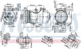 Nissens 890090 - COMPRESOR VOLVO C 30(06-)2.0 D
