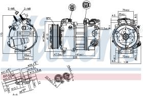 Nissens 890124 - COMPRESOR RANGE ROVER SPORT(L320)(0