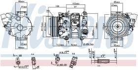 Nissens 890143 - COMPRESOR TOYOTA PREVIA/ESTIMA/TARA