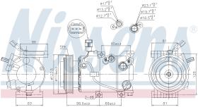Nissens 890229 - COMPRESOR HYUNDAI IX35(LM)(09-)1.7