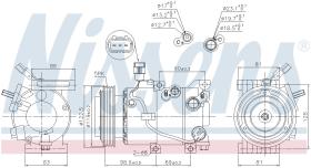 Nissens 890229 - COMPRESOR HYUNDAI IX35(LM)(09-)1.7