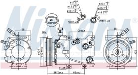Nissens 890235 - COMPRESOR HYUNDAI ELANTRA(AD)(15-)1