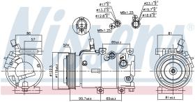 Nissens 890240 - COMPRESOR HYUNDAI I30(GD)(12-)1.6 C