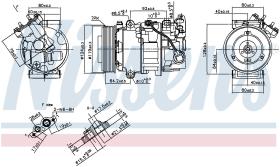 Nissens 890299 - COMPRESOR RENAULT MEGANE III(08-)1.