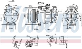 Nissens 890302 - COMPRESOR BMW 1 F20-F21 (11-)116 I