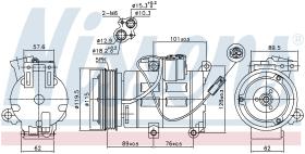 Nissens 890315 - COMPRESOR MAZDA 3(BL)(09-)2.5 I 16V
