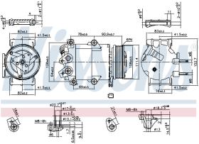 Nissens 890321 - COMPRESOR FORD FIESTA VI(CB1)(08-)1