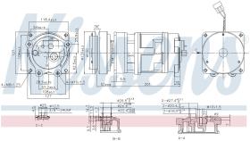 Nissens 890369 - COMPRESOR MERCEDES SL-CLASS R 107(7