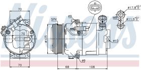 Nissens 89050 - COMPRESOR VAUXHALL ASTRA H(04-)2.0