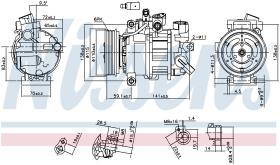 Nissens 890551 - COMPRESOR AUDI A 4 / S 4 (B8) (07-)