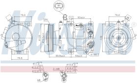 Nissens 890562 - COMPRESOR HYUNDAI I40(VF)(11-)1.7 C