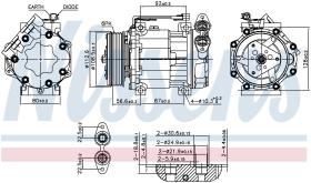 Nissens 890584 - COMPRESOR VOLVO C 30(06-)1.6 D