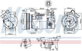 Nissens 890586 - COMPRESOR NISSAN MICRA/MARCH(K14)(1