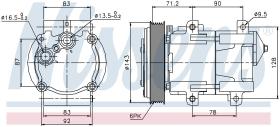 Nissens 89059 - COMPRESOR FORD MONDEO I(FD)(92-)1.8