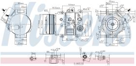 Nissens 890631 - COMPRESOR LEXUS IS-F(USE20)(08-)460