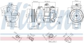Nissens 890633 - COMPRESOR VOLKSWAGEN SCIROCCO(137.1