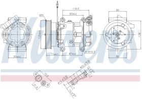 Nissens 89064 - COMPRESOR RENAULT CLIO II(98-)1.2 I