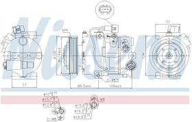 Nissens 890642 - COMPRESOR HYUNDAI IX35(LM)(09-)2.0
