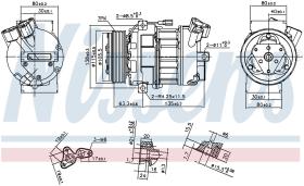 Nissens 890656 - COMPRESOR RENAULT ESPACE IV(02-)2.0