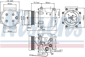  89066 - COMPRESOR SAAB 9-3(YS3D)(98-)2.3 I