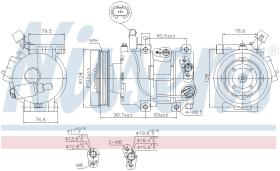 Nissens 890689 - COMPRESOR HYUNDAI ACCENT(RB)(11-)1.