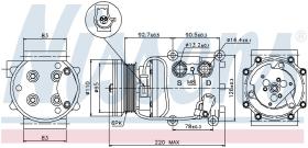 Nissens 89071 - COMPRESOR FORD USA FOCUS(00-)2.0 I