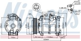 Nissens 89074 - COMPRESOR PLYMOUTH VOYAGER III(01-)