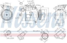 Nissens 89116 - COMPRESOR BMW-BRILLIANCE 5 E60 520I