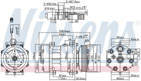 Nissens 89150 - COMPRESOR FORD TRANSIT(FY)(00-)2.4