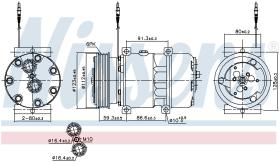Nissens 89168 - COMPRESOR RENAULT MEGANE I (95-) 1.