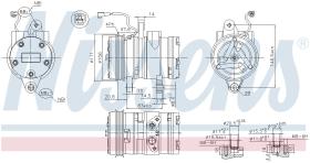 Nissens 89261 - COMPRESOR DAEWOO MATIZ(KLYA)(98-)0.