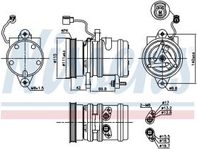 Nissens 89272 - COMPRESOR HYUNDAI ATOS(MX)(98-)1.1