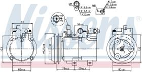 Nissens 89282 - COMPRESOR HYUNDAI H1(A1)(97-)2.5 TD