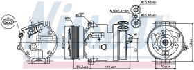 Nissens 89284 - COMPRESOR FIAT CROMA(194)(05-)1.9 J