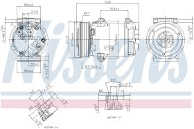 Nissens 89323 - COMPRESOR RENAULT MEGANE II(02-)2.0
