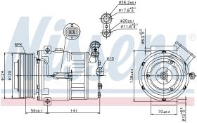 Nissens 89343 - COMPRESOR VAUXHALL VECTRA C(02-)1.9