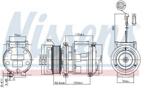 Nissens 89355 - COMPRESOR RENAULT TEMIS 550