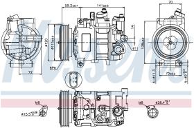 Nissens 89415 - COMPRESOR AUDI A 6/S 6(C6)(04-)2.0