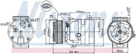 Nissens 89435 - COMPRESOR VAUXHALL VIVARO A(01-)2.5
