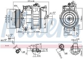 Nissens 89487 - COMPRESOR ROVER 400(RT)(95-)2.5 I V