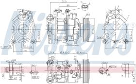 Nissens 89593 - COMPRESOR ALPINA D4(F32-F33)3.0 BIT