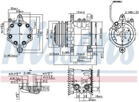 Nissens 89691 - COMPRESOR FIAT SEICENTO(187)(98-)0.