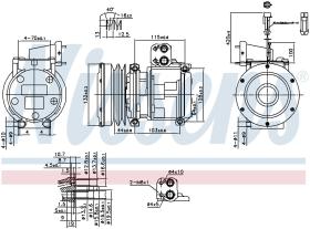 Nissens 89747 - UNIVERSAL A/C-COMPRESSOR