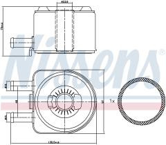 Nissens 90603 - RADIADOR ACEITE FIAT SCUDO(220)(96-