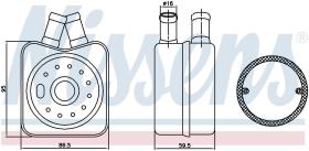 Nissens 90608 - ENFRIADOR DE ACEITE DODGE AVANGER I