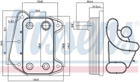 Nissens 90622 - RADIADOR ACEITE MERCEDES E-CLASS W