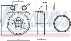 Nissens 90650 - RADIADOR ACEITE PEUGEOT 407(6D.6C.6