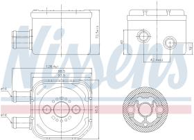 Nissens 90652 - RADIADOR ACEITE VOLKSWAGEN PASSAT B