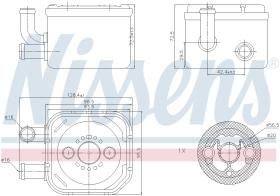 Nissens 90654 - RADIADOR ACEITE VOLKSWAGEN PASSAT B