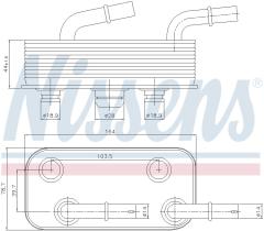 Nissens 90657 - RADIADOR ACEITE BMW Z4 E85-E86(02-)